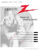 Zenith A50M91W A56M91W A60M91W TV Operating Manual